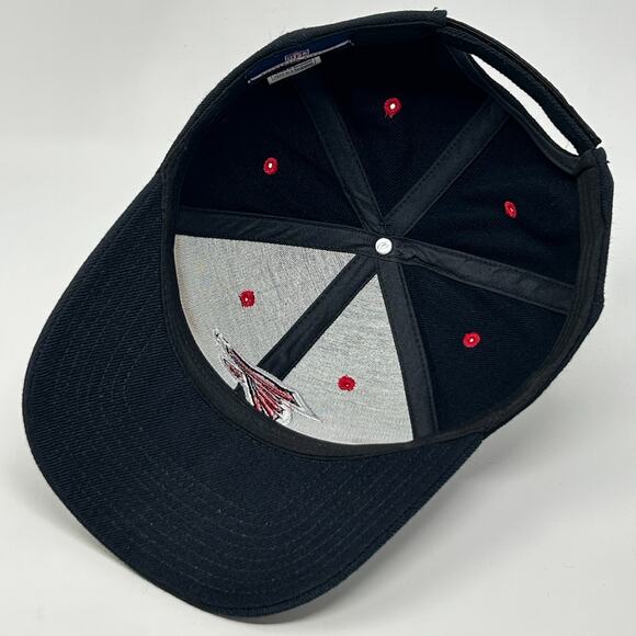 Atlanta Falcons Hat Cap Football NFL Reebok Strapback 6 Panel Wool Blend Black - Picture 4 of 11